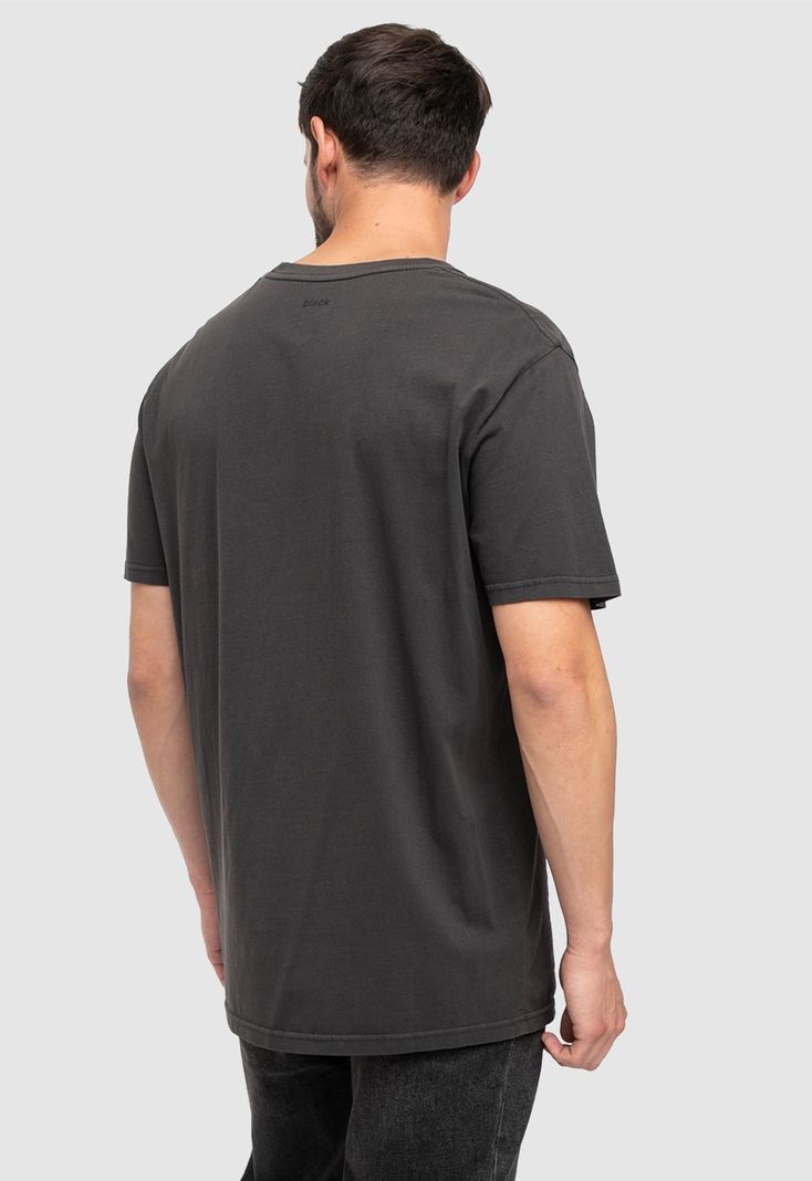 Cotton Tee Don'T Look Back Black  Black Bubba-1