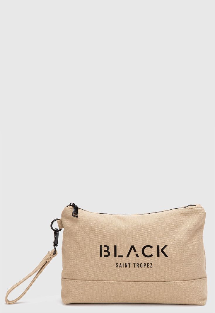 Neceser Canvas Beige Black Bubba-0