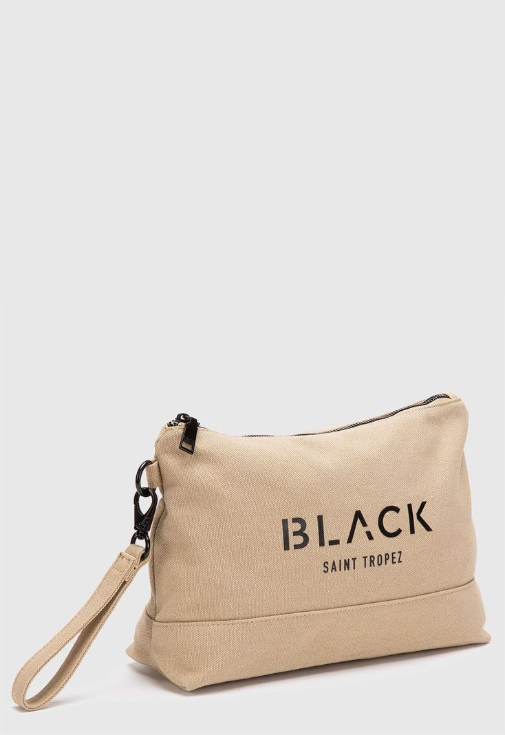 Neceser Canvas Beige Black Bubba-1