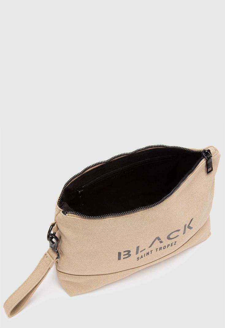 Neceser Canvas Beige Black Bubba-5