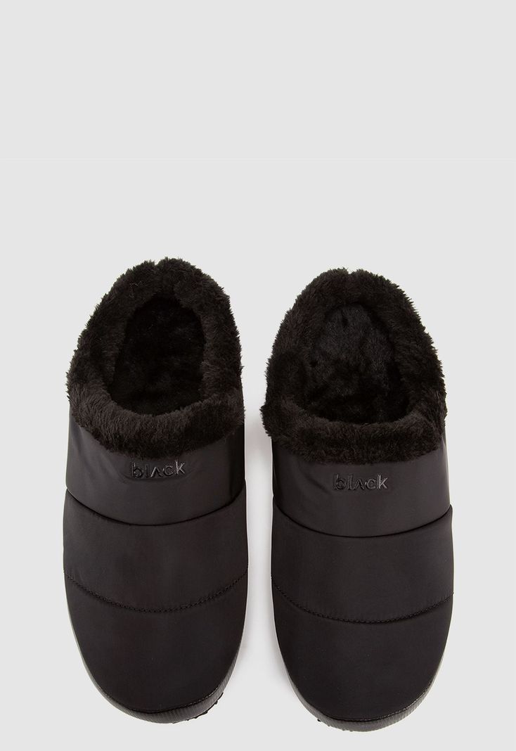 Pantuflas Solid Black Black Bubba-3