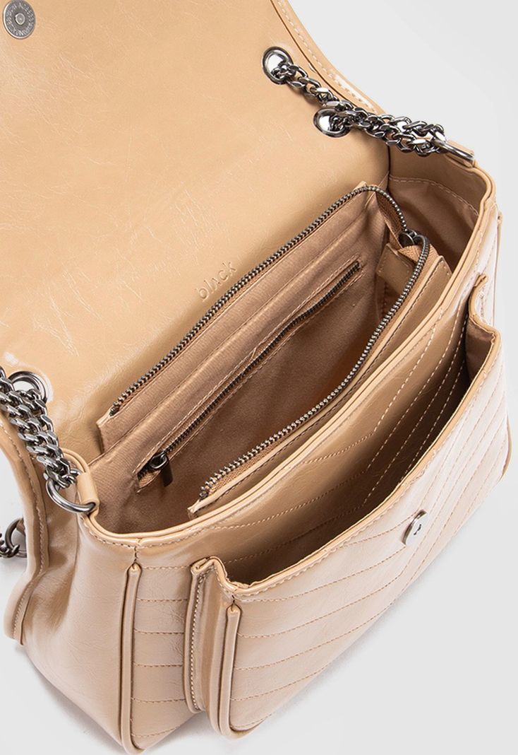 Cartera Claire Beige Black Bubba-6
