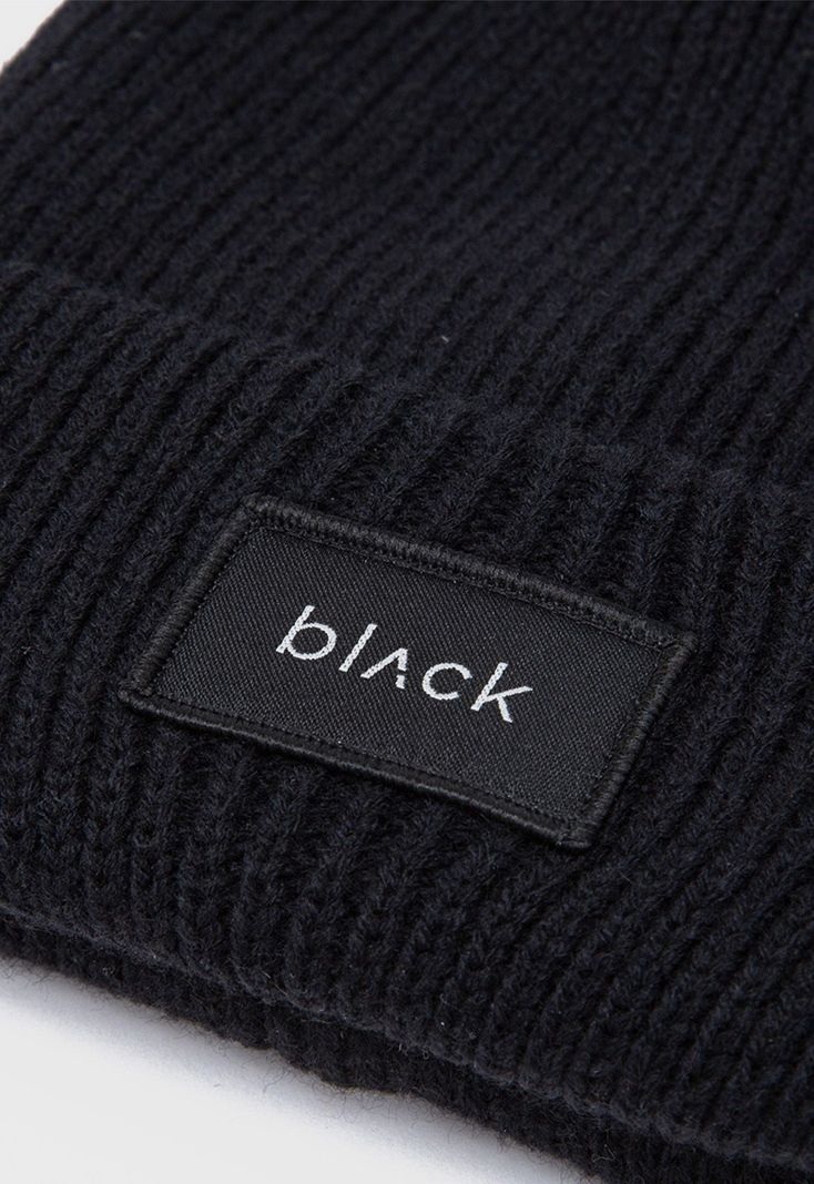 Beanie Patch Black Bubba-1