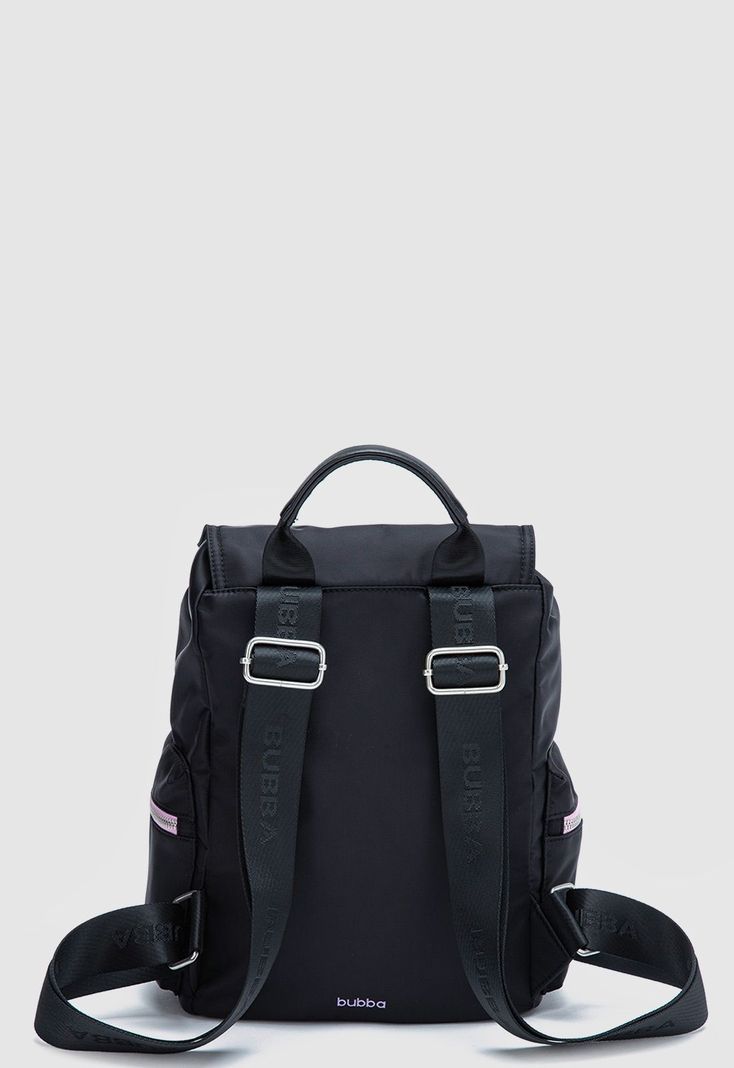 Mochila Charlotte Doble Check Black Bubba Essentials-2