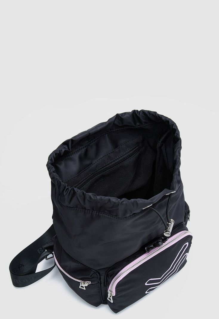 Mochila Charlotte Doble Check Black Bubba Essentials-3