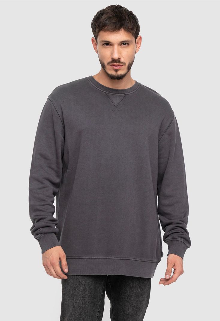 Crewneck Iron Grey  Black Bubba-0
