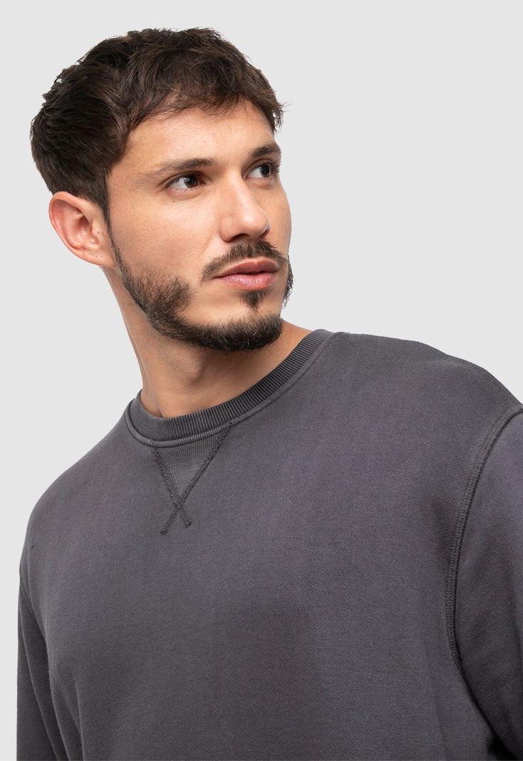 Crewneck Iron Grey  Black Bubba-2