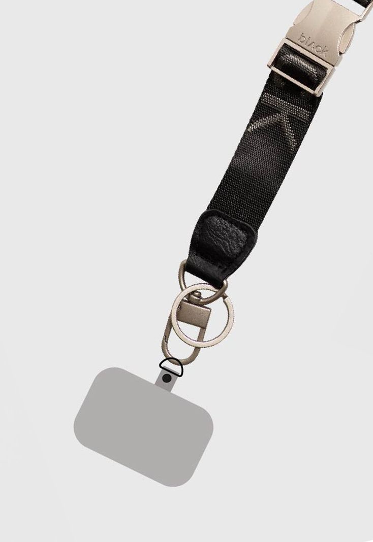 Lanyard Logo Black Black Bubba-1