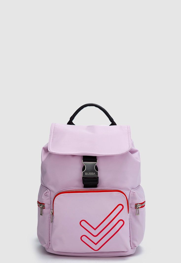 Mochila Charlotte Doble Check Lilac Bubba Essentials-0