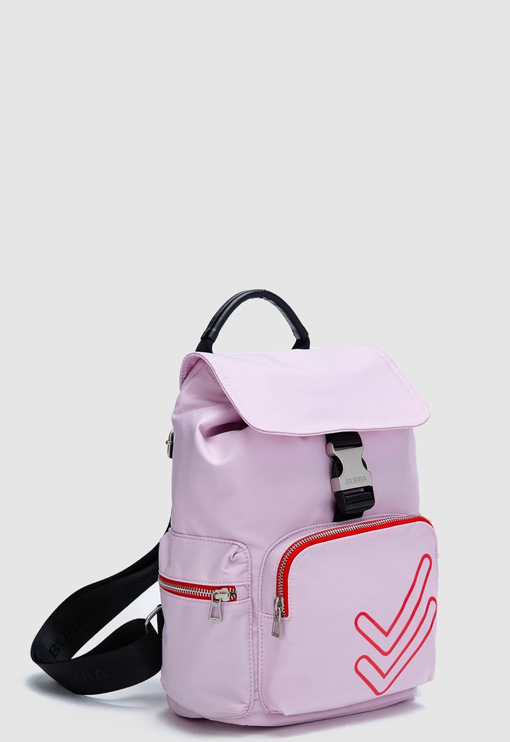 Mochila Charlotte Doble Check Lilac Bubba Essentials-1