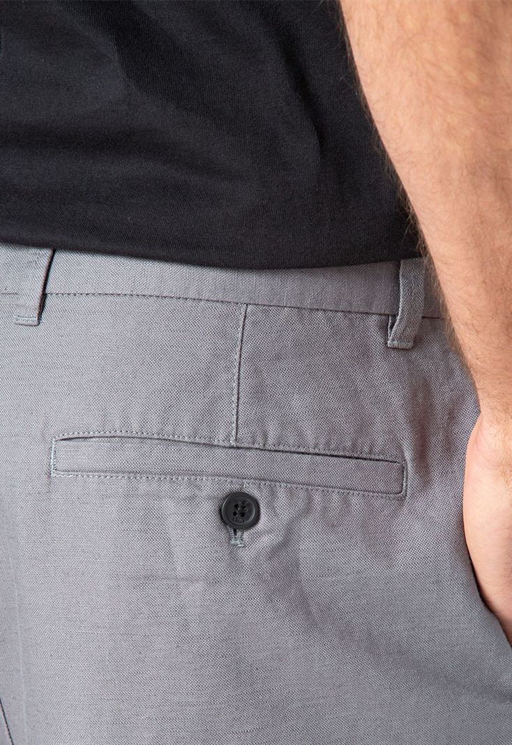 Short Lino Grey Black Bubba-3
