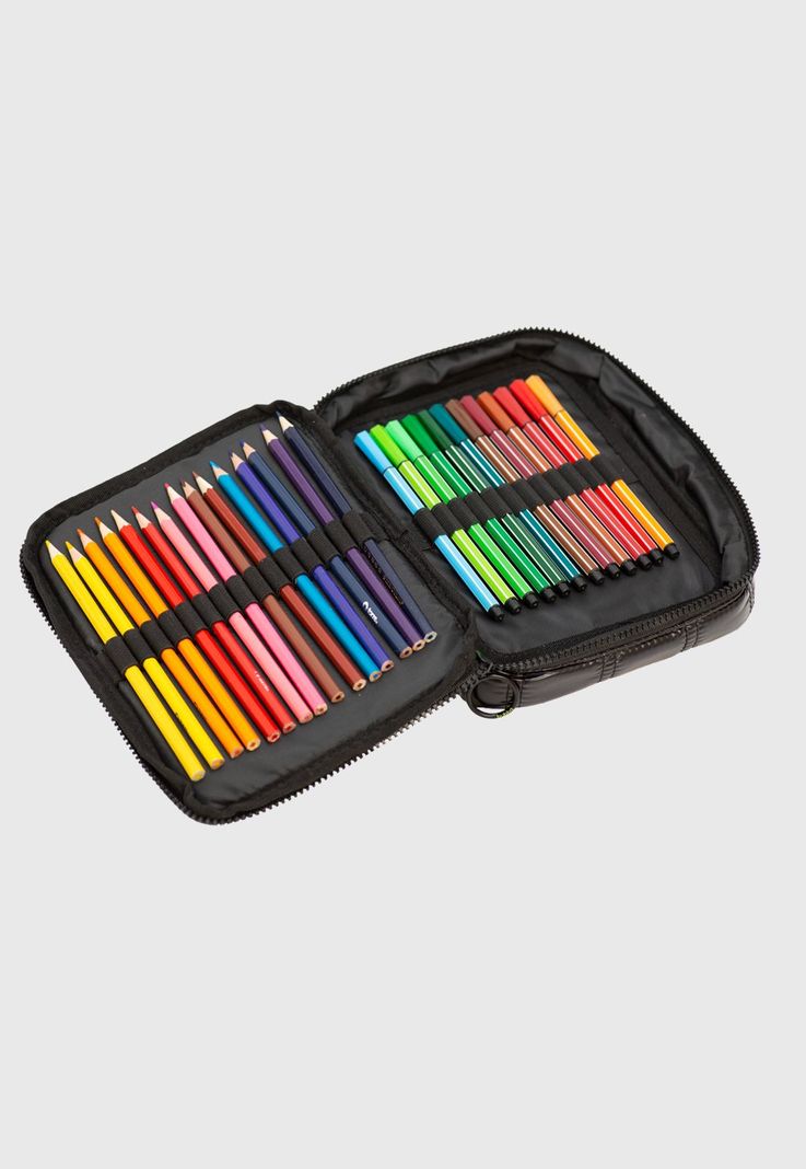 Estuche Box Pencil Classic Onyx Black Rpet Bubba Essentials-4