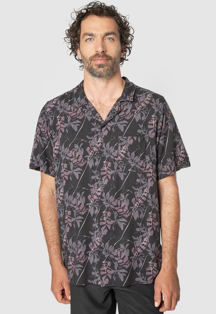 Shirt Viscose Savage Black Black Bubba-0