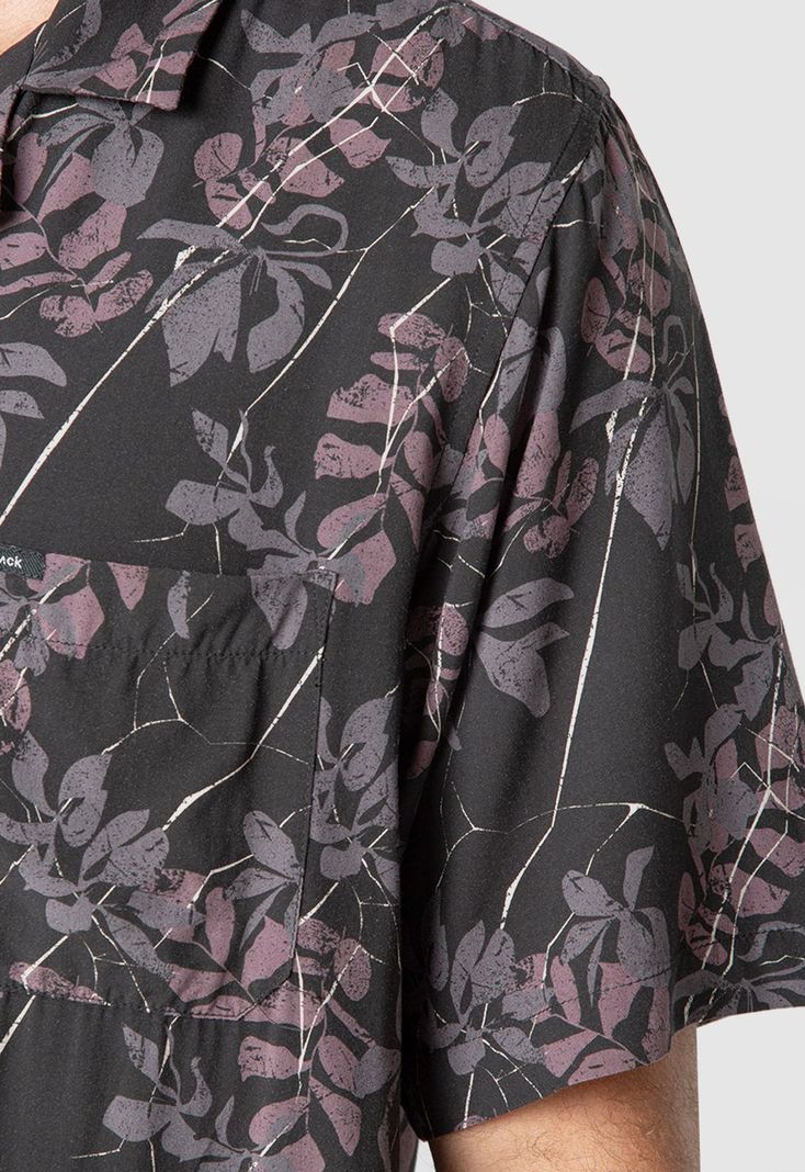 Shirt Viscose Savage Black Black Bubba-3