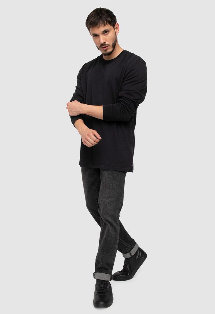 Long Shirt Black Velvet  Black Bubba-0
