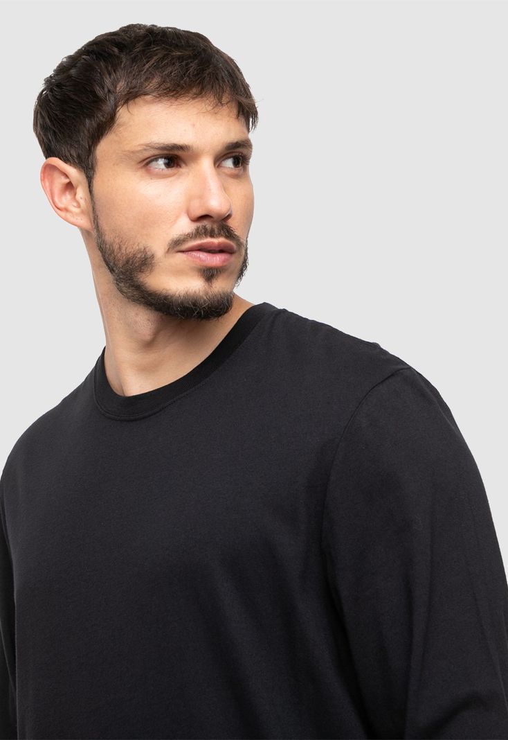 Long Shirt Black Velvet  Black Bubba-3