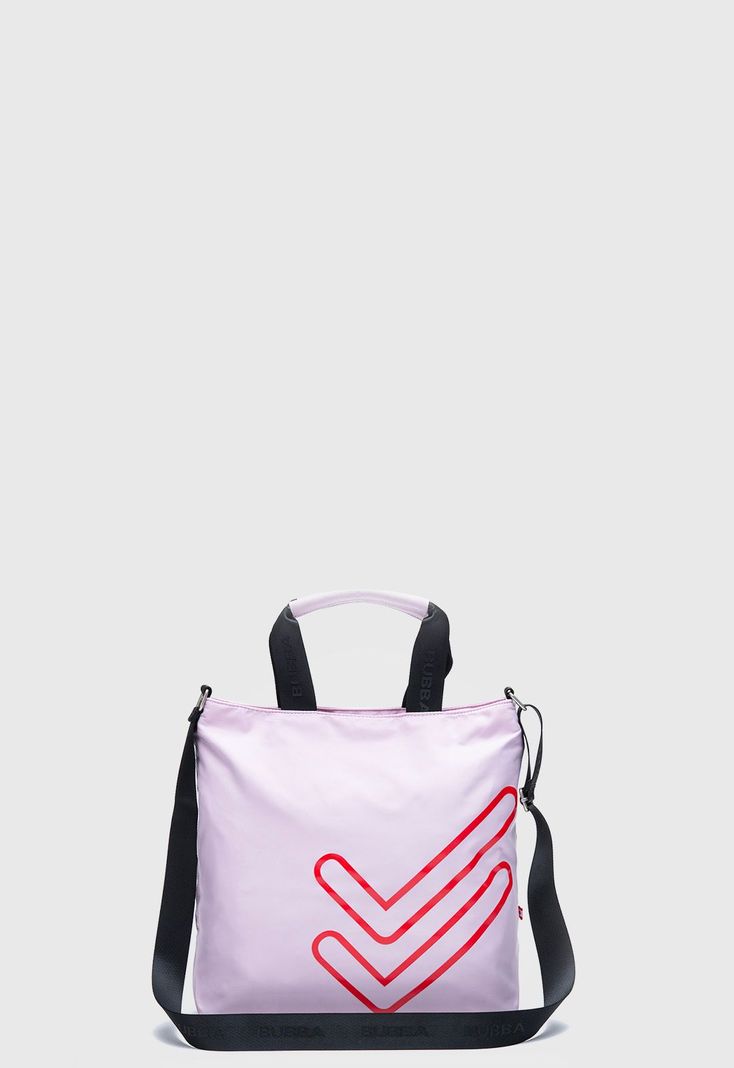 Tote Charlotte Doble Check Lilac Bubba Essentials-0
