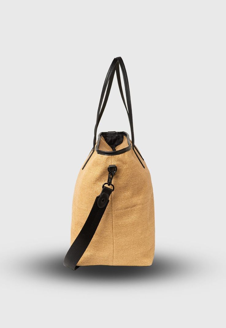 Tote Fisher Beige Black Bubba-1
