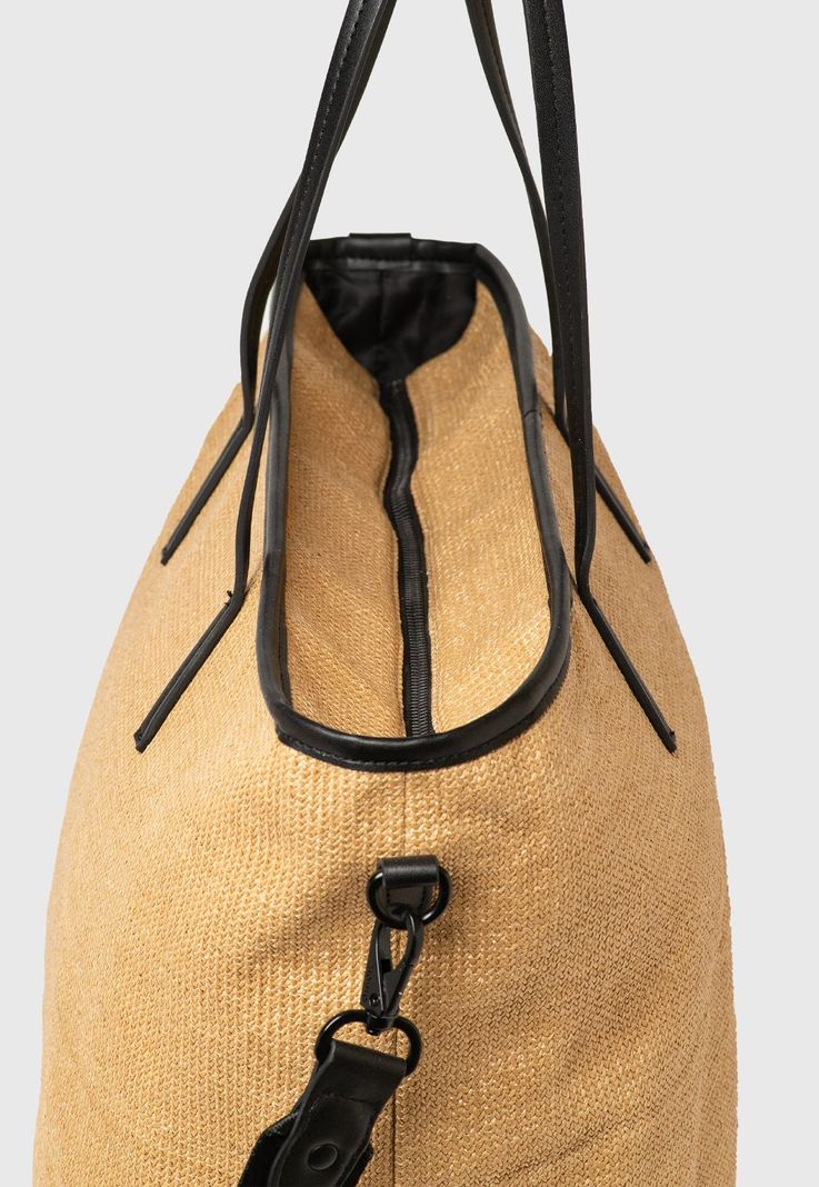 Tote Fisher Beige Black Bubba-2