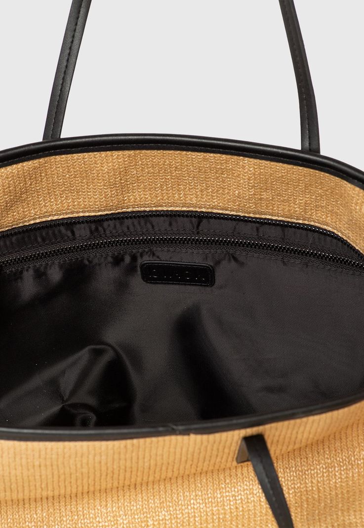Tote Fisher Beige Black Bubba-3