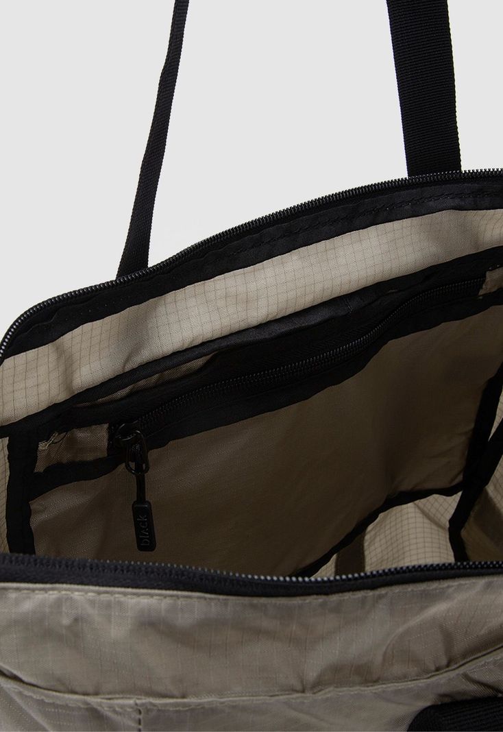 Tote Plegable Ripstop Sand Black Bubba-5