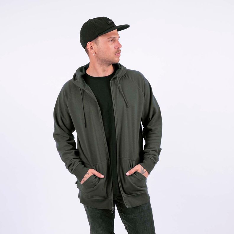 Zipper Hoodie Moss Black Bubba-0