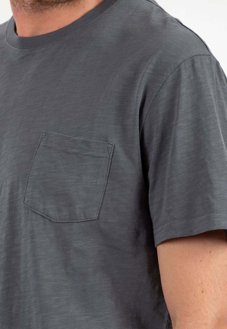 Essential Tee Pocket Steel Blue Black Bubba-2