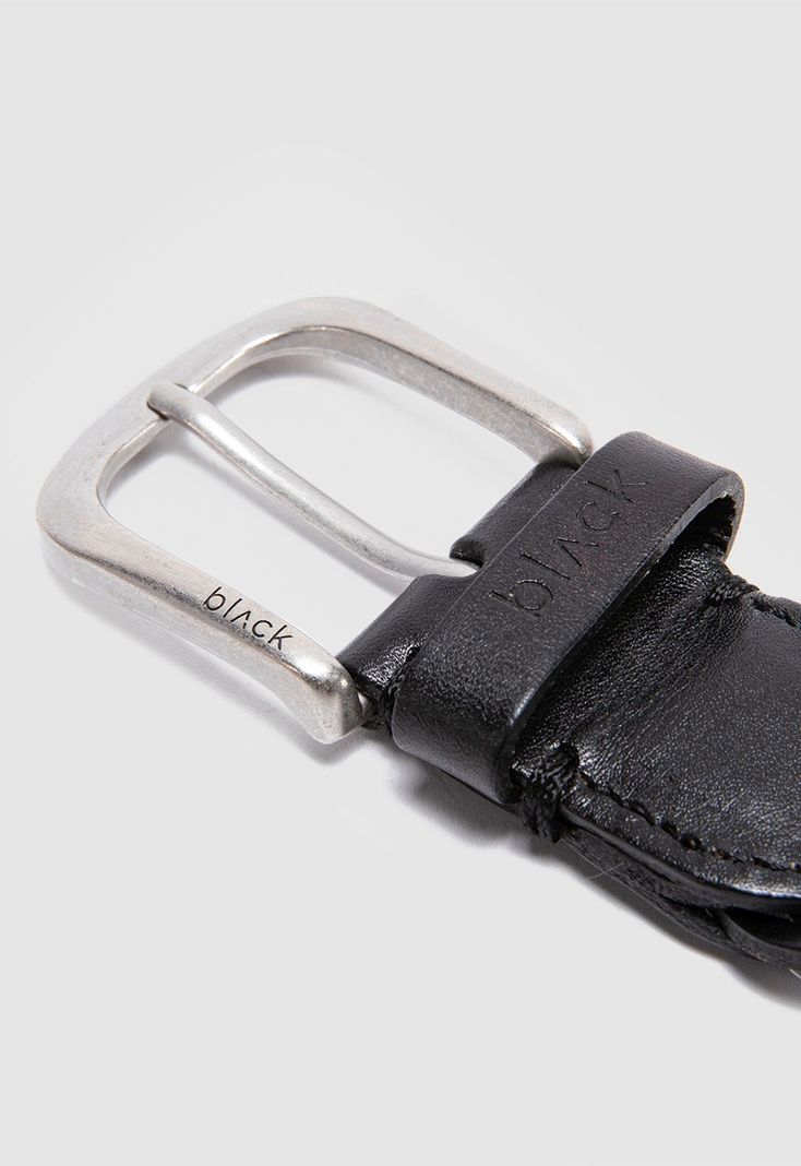 Cinturon Braid Black Black Bubba-2
