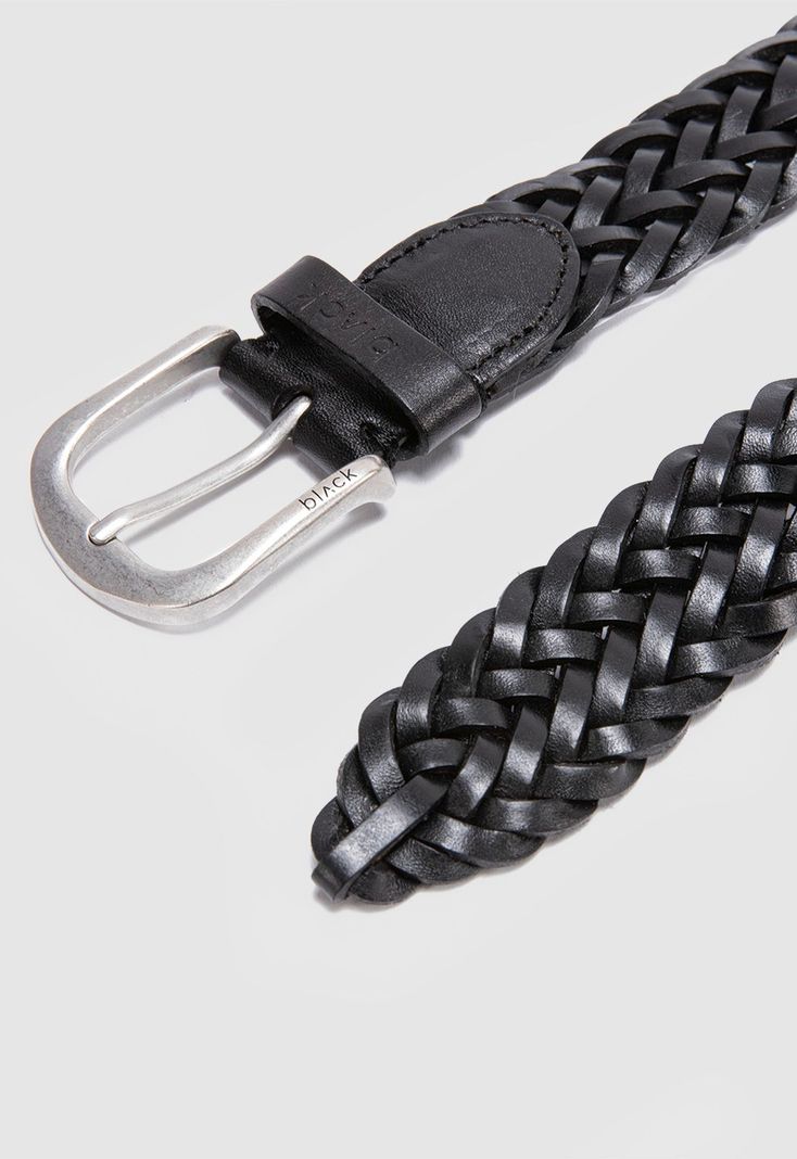 Cinturon Braid Black Black Bubba-3