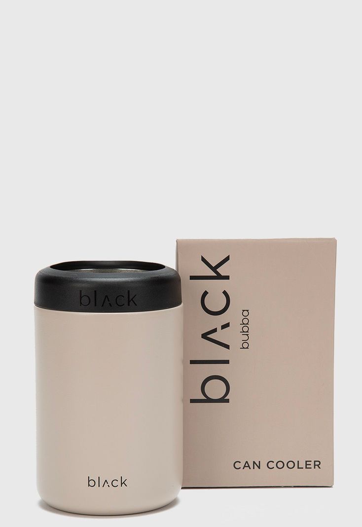 Can Cooler Sand Black Bubba-3