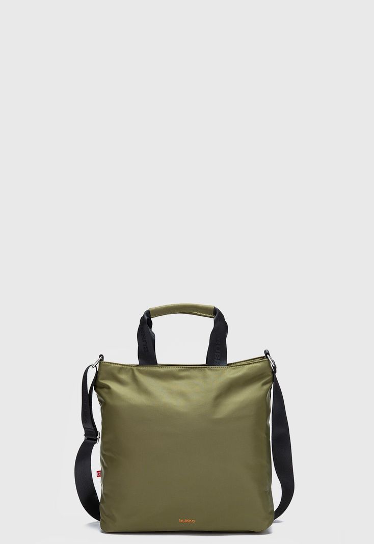 Tote Charlotte Doble Check Green Bubba Essentials-1
