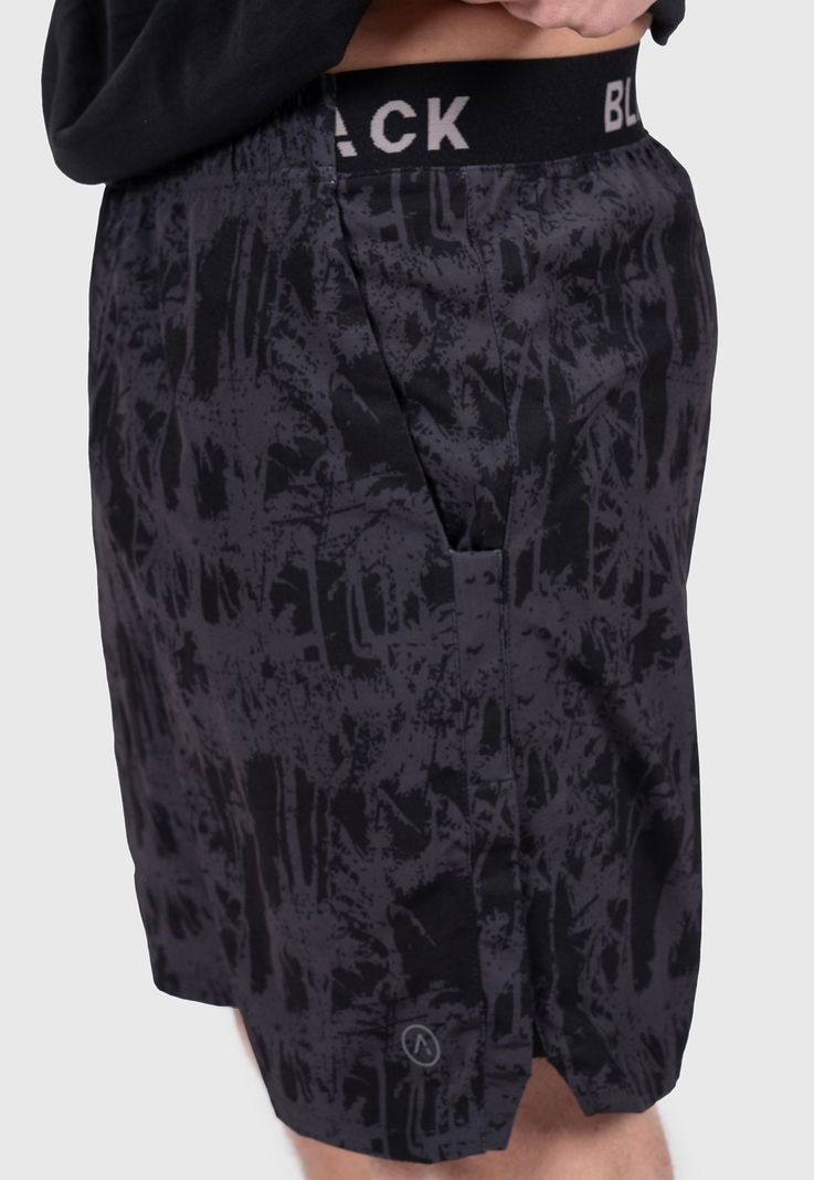 Active Short Print Black Bubba-3