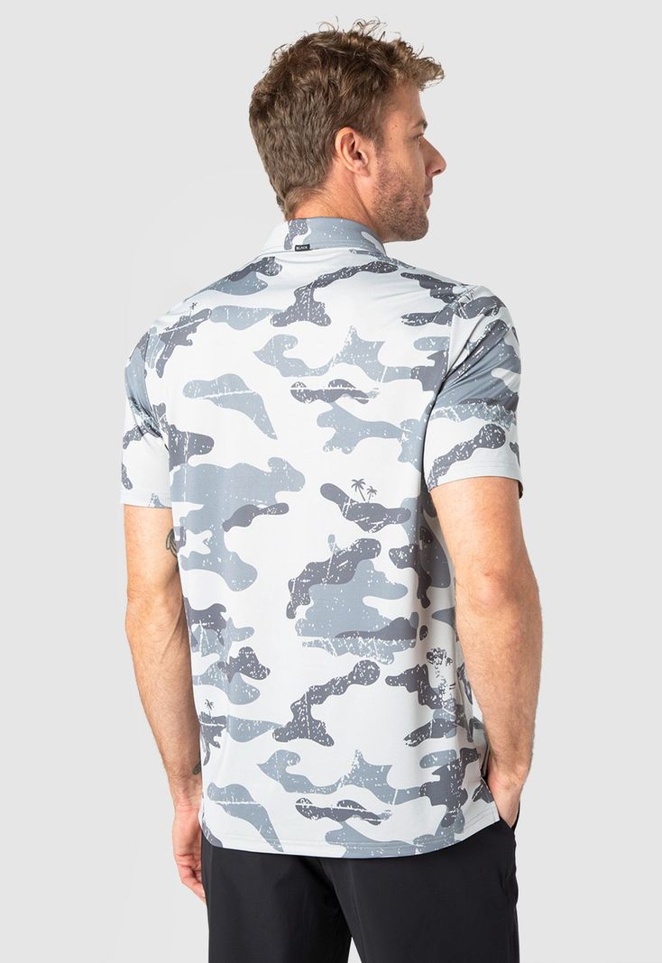 Polera Spandex Golf Camo   Black Bubba-1