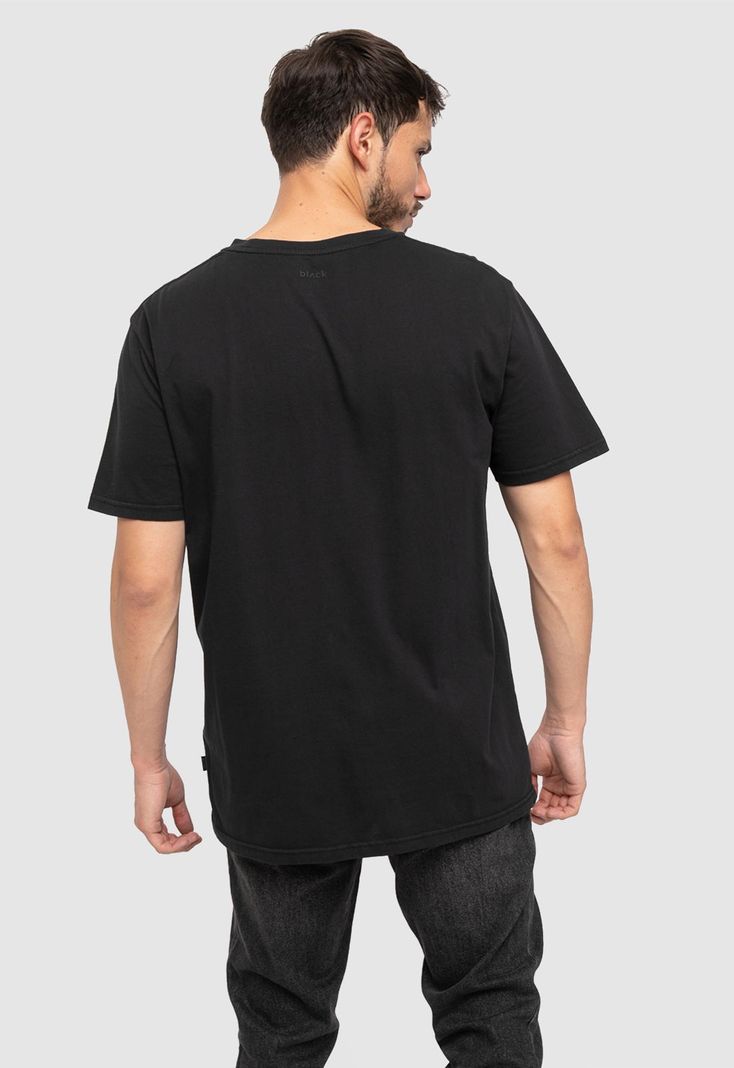 Cotton Tee Free Your Mind Black  Black Bubba-1