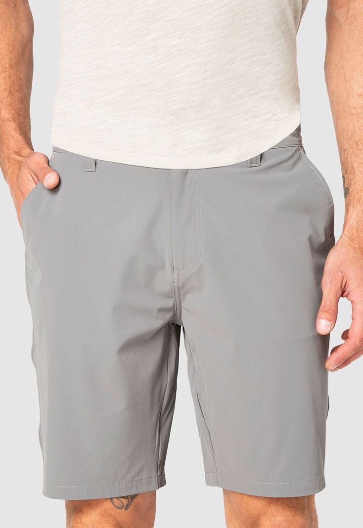 Walkshort Spandex Grey Black Bubba-0
