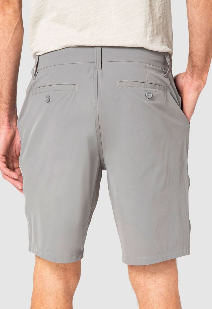 Walkshort Spandex Grey Black Bubba-1