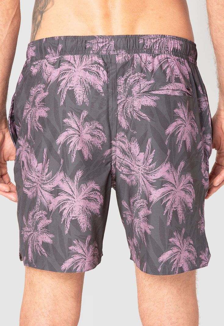 Swimsuit Palms Black Bubba-1