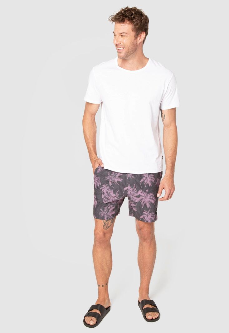 Swimsuit Palms Black Bubba-2