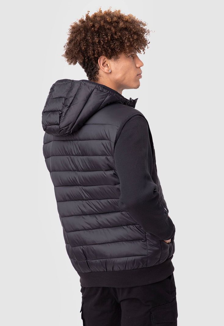 Sleeveless Parka Black  Black Bubba-1