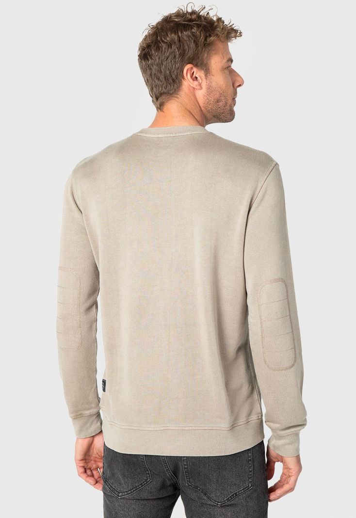 Classic Crewneck Taupe  Black Bubba-1