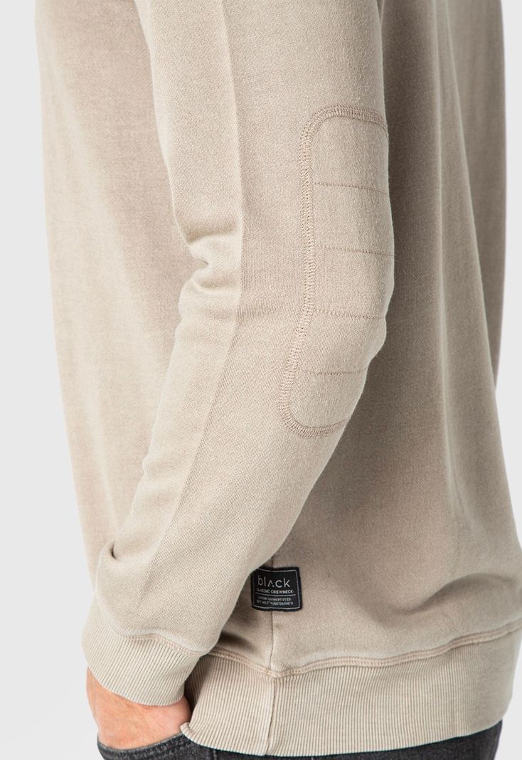 Classic Crewneck Taupe  Black Bubba-3