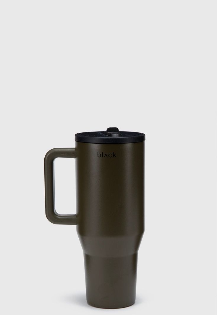Straw Mug Moss Black Bubba-0