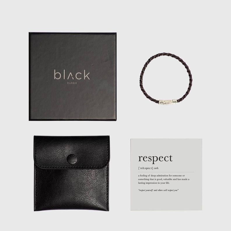Pulsera Respect Browne Black Bubba-3