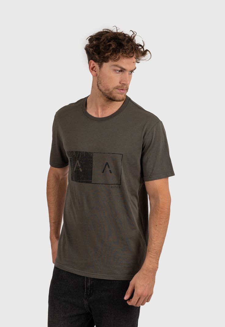 Tee Iconic Moss Black Bubba-2