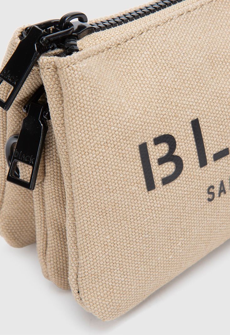 Billetera Canvas Beige Black Bubba-4