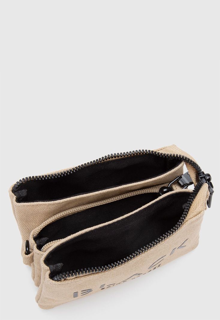 Billetera Canvas Beige Black Bubba-6