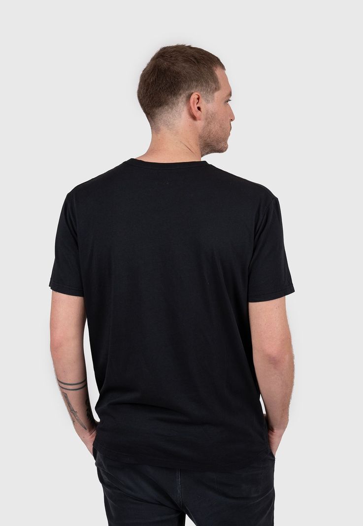 Cotton Tee Skull Fire Black Bubba-2