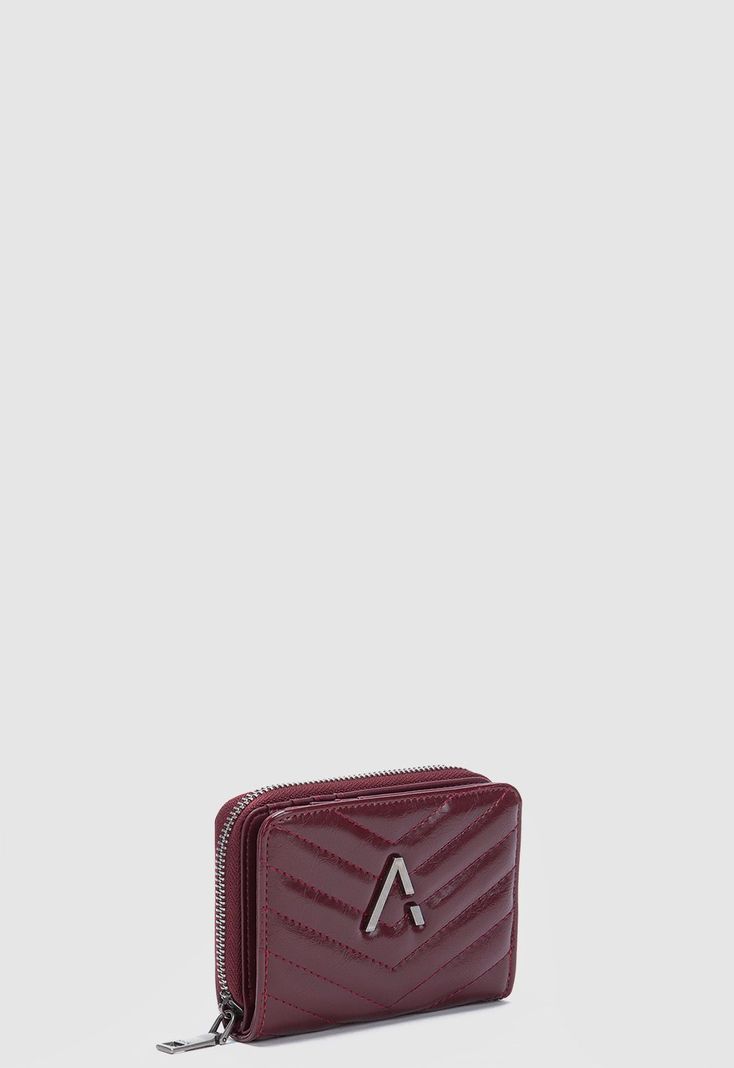 Billetera Claire Burgundy Black Bubba-1