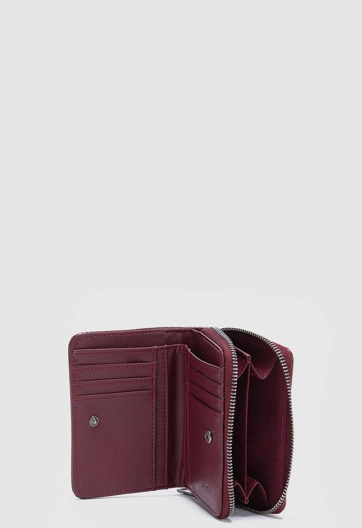 Billetera Claire Burgundy Black Bubba-4