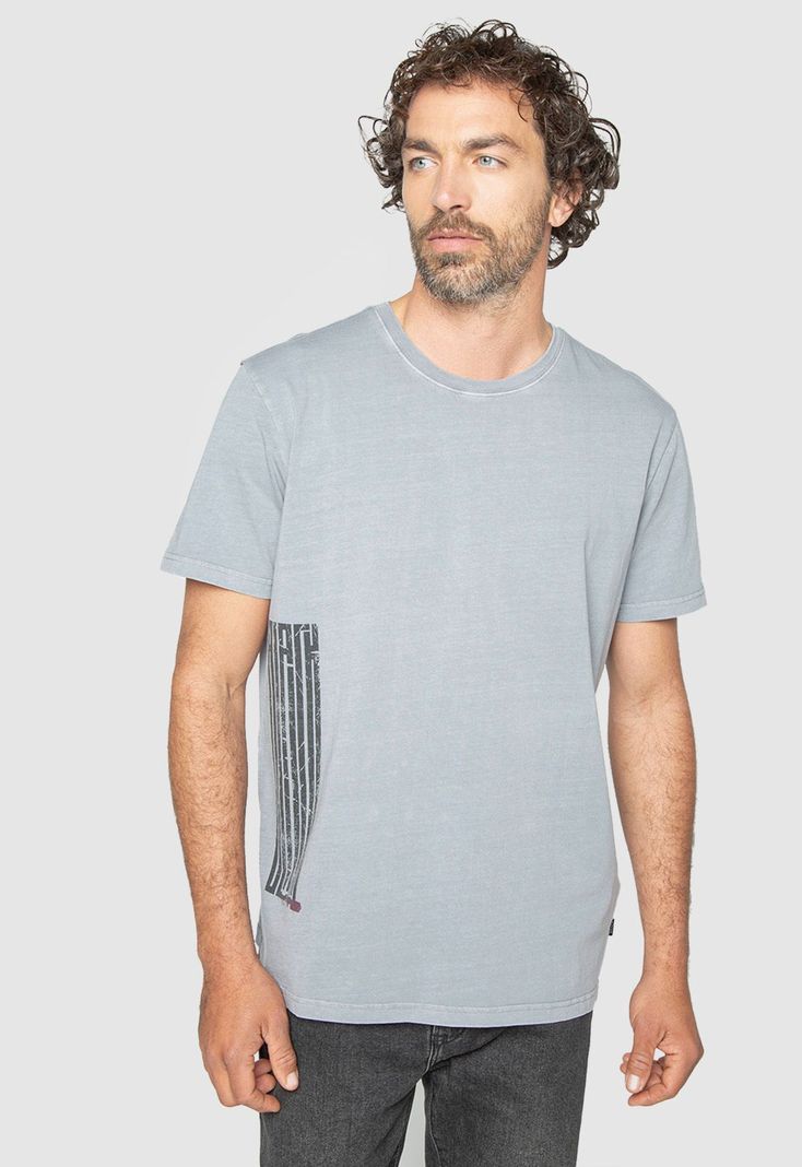Tee Iconic Light Grey Black Bubba-0